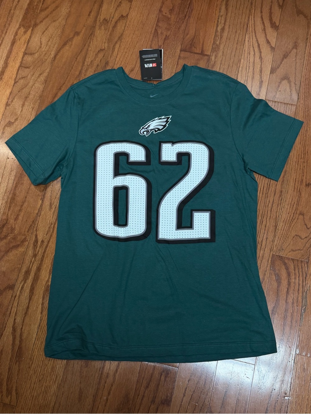 Nike Jason Kelce Midnight Green Philadelphia Eagles The Tee T-Shirt Men's M NWT